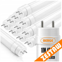 BERGE 10x LED trubicové svetlá 18W T8 120cm 1800lm 4000K neutrálna biela