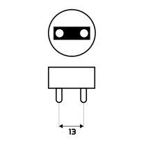 BERGE 4x LED trubicové svetlo 120cm 18W 2430lm 6500K T8 G13