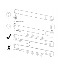 ECOLIGHT 4x LED trubicové svetlo 120cm 18W 2430lm 6500K T8 G13