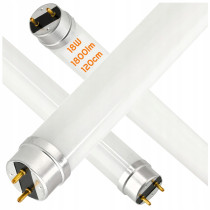 BERGE 4x LED trubicové svetlo 18W T8 120cm 1800lm 4000K neutrálna biela