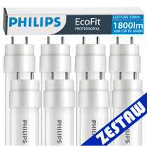 SADA 8 ks Philips LED trubíc 120 cm 17,5W 1800 lm 6500 K 30 000 h EcoFit
