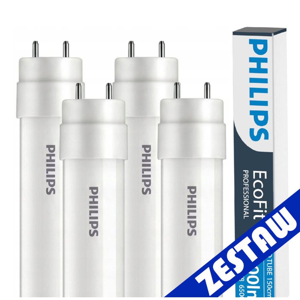 SADA 4x LED trubica Philips 150 cm 23W 2300 lm 6500 K 20 000 h EcoFit