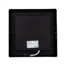 BERGE LED prisadený stropný panel – štvorec, 18 W, 1980 lm, čierny