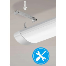 BERGE Sada 2 LED žiaroviek 60 cm prisadené panelové svietidlo 18 W 1800 lm denné svetlo farba