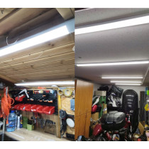 BERGE Sada 2 LED žiaroviek 120 cm prisadené panelové svietidlo 36 W 3600 lm denné svetlo farba