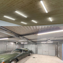 BERGE Sada 2 LED žiaroviek 120 cm prisadené panelové svietidlo 36 W 3600 lm denné svetlo farba