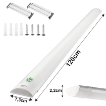 BERGE Sada 2 LED žiaroviek 120 cm prisadené panelové svietidlo 36 W 3600 lm denné svetlo farba