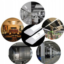 BERGE Sada 2 LED žiaroviek 120 cm prisadené panelové svietidlo 36 W 3600 lm denné svetlo farba