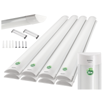 BERGE Sada 2 LED žiaroviek 120 cm prisadené panelové svietidlo 36 W 3600 lm denné svetlo farba