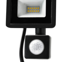 BERGE LED reflektor 10W 900lm so senzorom pohybu, súmrakový reflektor IP65