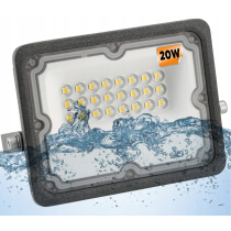 BERGE SADA HALOGENOVÝ LED ROZSVETL 20W VODONEPROPUSTNÝ VONKAJŠÍ IP65 + STOJÁT