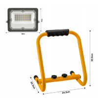 BERGE SADA HALOGENOVÝ LED ROZSVETL 20W VODONEPROPUSTNÝ VONKAJŠÍ IP65 + STOJÁT