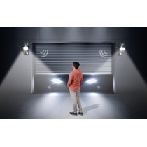 BERGE LED reflektor 30W 2700lm so senzorom pohybu, súmrakový reflektor IP65