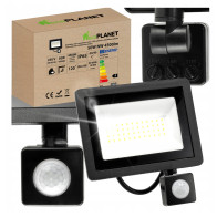 BERGE LED reflektor 50W 4500lm s pohybovým senzorem - IP65