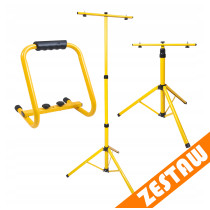 BERGE Sada 2 halogénových LED reflektorov na statívové osvetlenie na renováciu