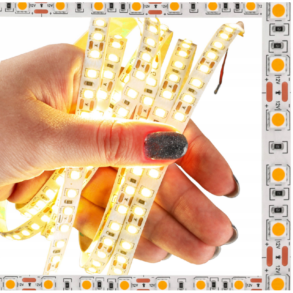 ECOLIGHT LED pásik 12V - 9,6W/m - IP20 - 1M - neutrálna farba