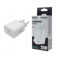 BERGE Rýchla nástenná nabíjačka pre telefón s dvojitým napájaním 20W USB-C Cube