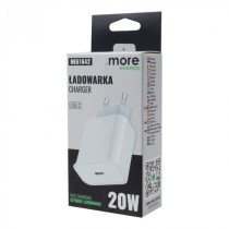 BERGE Rýchla nástenná nabíjačka pre telefón s dvojitým napájaním 20W USB-C Cube