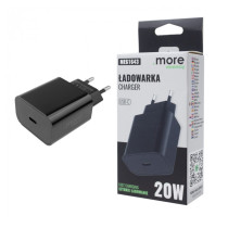 BERGE Rýchla nástenná nabíjačka pre telefón s dvojitým napájaním 20W USB-C Cube