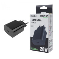 BERGE Rýchla nástenná nabíjačka pre telefón s dvojitým napájaním 20W USB-C Cube