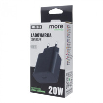 BERGE Rýchla nástenná nabíjačka pre telefón s dvojitým napájaním 20W USB-C Cube