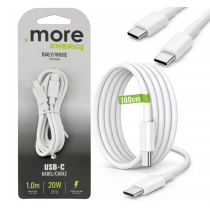 BERGE Súprava: rýchla sieťová nabíjačka 20 W + USB-C kábel 100 cm (1 m), napájací adaptér