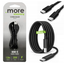 BERGE Nabíjací kábel USB-C pre telefón 20W 1m 100cm Rýchlonabíjací čierny