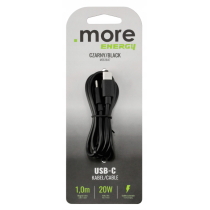 BERGE Nabíjací kábel USB-C pre telefón 20W 1m 100cm Rýchlonabíjací čierny