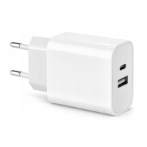 BERGE Rýchla sieťová nabíjačka USB / USB-C / USB-A + kábel USB-C 1 m (100 cm), 20 W – sada