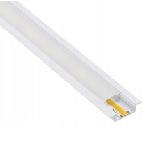 BERGE LED profil zapustený 1m hliníkový biely pre LED pásiky