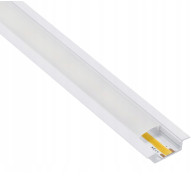BERGE LED profil zapustený 1m hliníkový biely pre LED pásiky