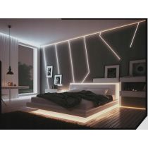 BERGE LED profil zapustený 1m hliníkový biely pre LED pásiky