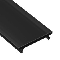BERGE Kryt tienidla pre LED profil A, B, C, D, Y, Z 1M Čierna maska Lumines