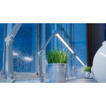 BERGE Priehľadné tienidlo na lampu pre 2m profily, typ X, úzke, kryt Lumines