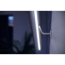 BERGE Priehľadné tienidlo na lampu pre 2m profily, typ X, úzke, kryt Lumines