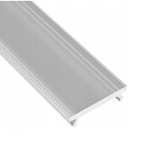 BERGE Tienidlo pre LED profil typ X 1m matné matné úzke krytie Lumines