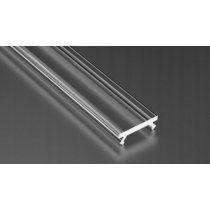 BERGE Tienidlo pre LED profil typu X, priehľadné, 2m, priehľadný kryt Lumines