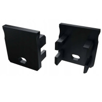 BERGE Čierna koncovka Y pre hliníkový profil s otvorom typu Y koniec 1 kus