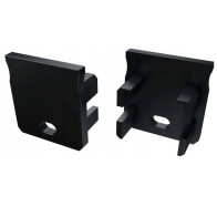 BERGE Čierna koncovka Y pre hliníkový profil s otvorom typu Y koniec 1 kus