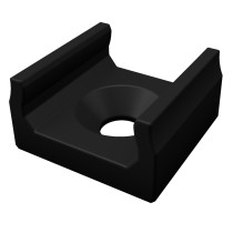 BERGE Lumines LED Profile X čierny úzky montážny držiak