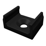 BERGE Montážny držiak na záves pre LED profil D čierny mini luminiscenčný panel