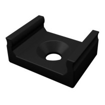 BERGE Montážny držiak na záves pre LED profil LUMINES A Black Mini Lumines