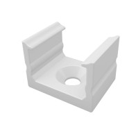 BERGE Montážny držiak pre LED profil D biely, vysoký luminiscenčný výkon