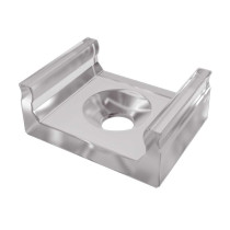 BERGE Montážny držiak pre LED profil D, priehľadný, vysoký svietenie