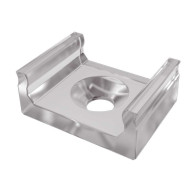 BERGE Montážny držiak pre LED profil D, priehľadný, vysoký svietenie