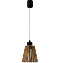 BERGE DREVENÁ STROPNÁ ZÁVESNÁ LAMPA LED LUSTERA E27 Do obývačky Dekoratívna