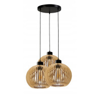 BERGE LED závesná lampa do miestnosti, nastaviteľná, 3XE27