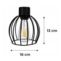 BERGE Závesná lampa DRON 4xE27 - DRÔT