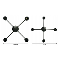 BERGE Závesná lampa DRON 4xE27 - DRÔT