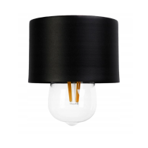 BERGE Závesná lampa DRON 4xE27 BLACK CUP